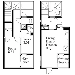 AGRATIO TERRACE 恵比寿の間取り