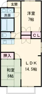 ブルウジュ【2階】の間取り