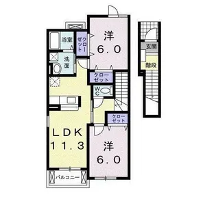 埼玉県本庄市児玉町児玉南1【アパート】の間取り