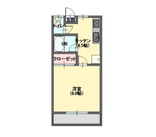 シャトーアリス【1階】の間取り