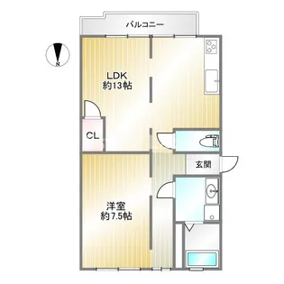 エード白川【2階】の間取り