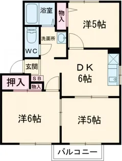 ラフォーンヴィラ C棟【1階】の間取り