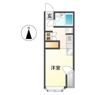 ハイツ本郷 B【1階】の間取り