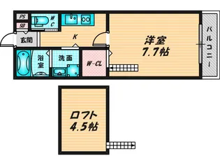 エムズコート吉田【2階】の間取り