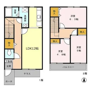 東京都国分寺市西町2【一戸建】の間取り
