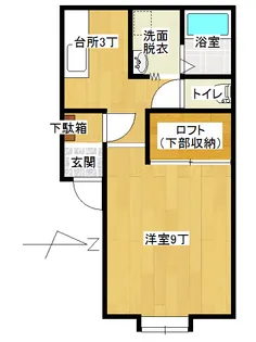 メゾンウ・ララ【1階】の間取り