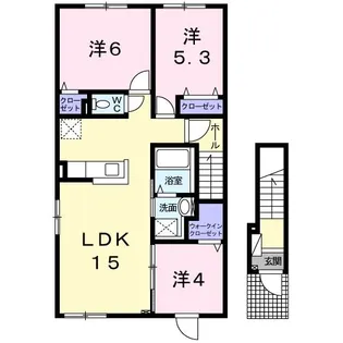 クレメント28【2階】の間取り