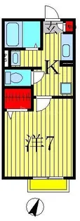 クレールメゾン【1階】の間取り