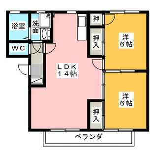 スカイラークヒルズ【2階】の間取り