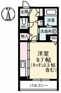 エルミタージュ【3階】の間取り