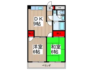 ファベール西浦和1【4階】の間取り