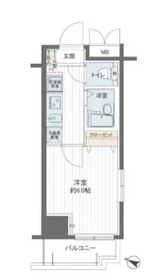 メインステージ西新宿【7階】の間取り