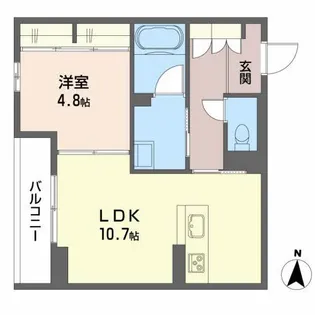 グリシーヌオール中町【3階】の間取り