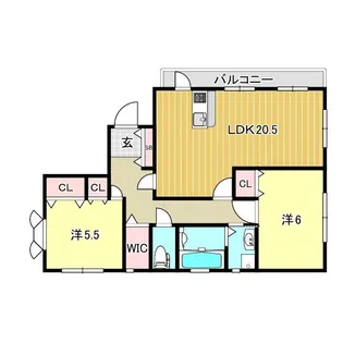 兵庫県西宮市上甲子園4【マンション】の間取り