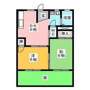 アルカディア【1階】の間取り
