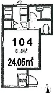 ユハパークサイド大森【1階】の間取り