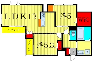 ル リアン【3階】の間取り