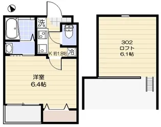 フィルクローバ川口【3階】の間取り