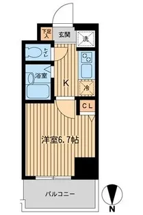ドゥーエ浦安II【2階】の間取り