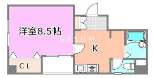 千葉県千葉市中央区弁天1【マンション】の間取り