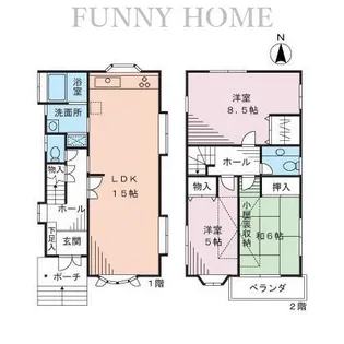 東京都杉並区和泉4【一戸建】の間取り