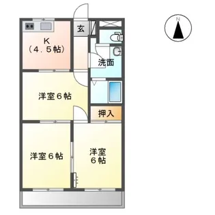 ロイヤルメゾン高森【2階】の間取り