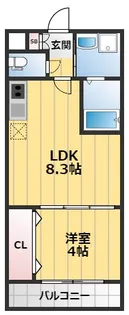 H-maison御幣島I【3階】の間取り
