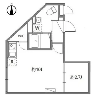 東京都新宿区早稲田町【マンション】の間取り