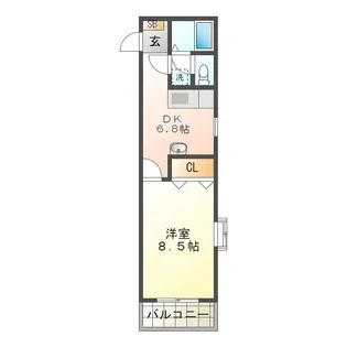 アーバンライフ津【1階】の間取り