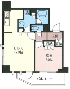 東京都新宿区北新宿1【マンション】の間取り