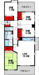 フリーリー守恒【3階】の間取り