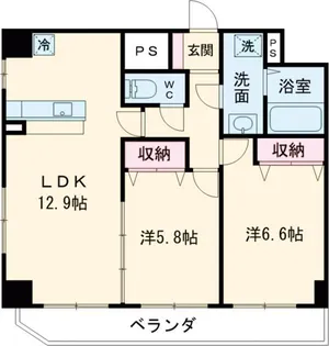 クラティオ【5階】の間取り