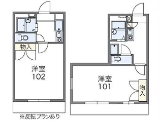 レオパレスビクトル【2階】の間取り