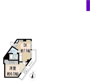 東京都文京区千駄木1【マンション】の間取り