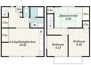 神奈川県川崎市多摩区長沢1【一戸建】の間取り