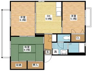 バリュージュ【2階】の間取り