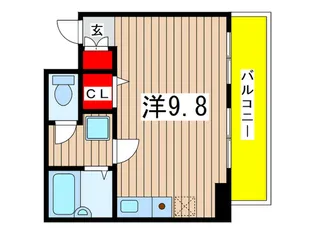 新田町小川マンション【4階】の間取り