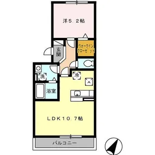 メゾン レスポワールII【1階】の間取り