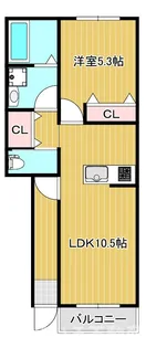 徳島県阿南市羽ノ浦町古庄大坪原【アパート】の間取り