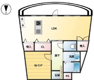 落合公園ハウス【8階】の間取り