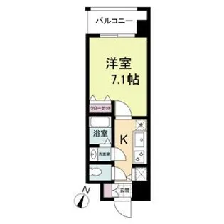 KDXレジデンス三宮【4階】の間取り