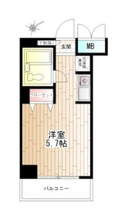 ホーメストプラザ十日市場西館【5階】の間取り