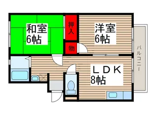 クレール相模台【1階】の間取り
