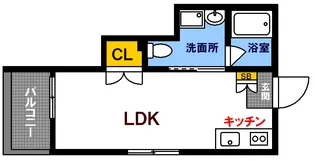 尾長東アパート A棟【1階】の間取り