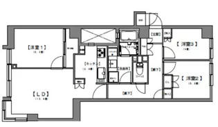 インプルーブ西早稲田【1階】の間取り
