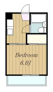 桧台ハイツ【2階】の間取り