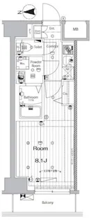 メイクス錦糸町【3階】の間取り