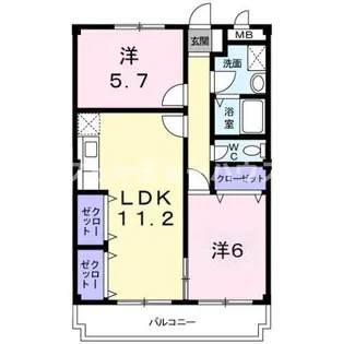 RestWest【3階】の間取り