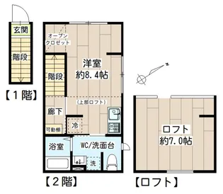 リブレスト横浜戸部【2階】の間取り