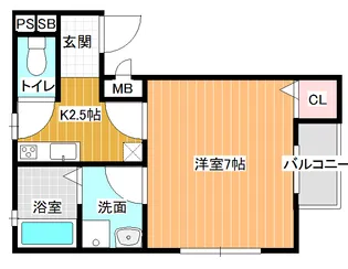アレグリア国分本町【3階】の間取り